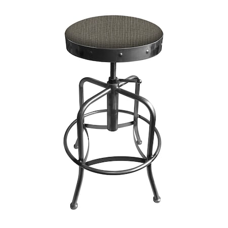 Holland Bar Stool Co Adjustable Stool, Clear Coat Finish, Graph Chalice Seat 910CL019